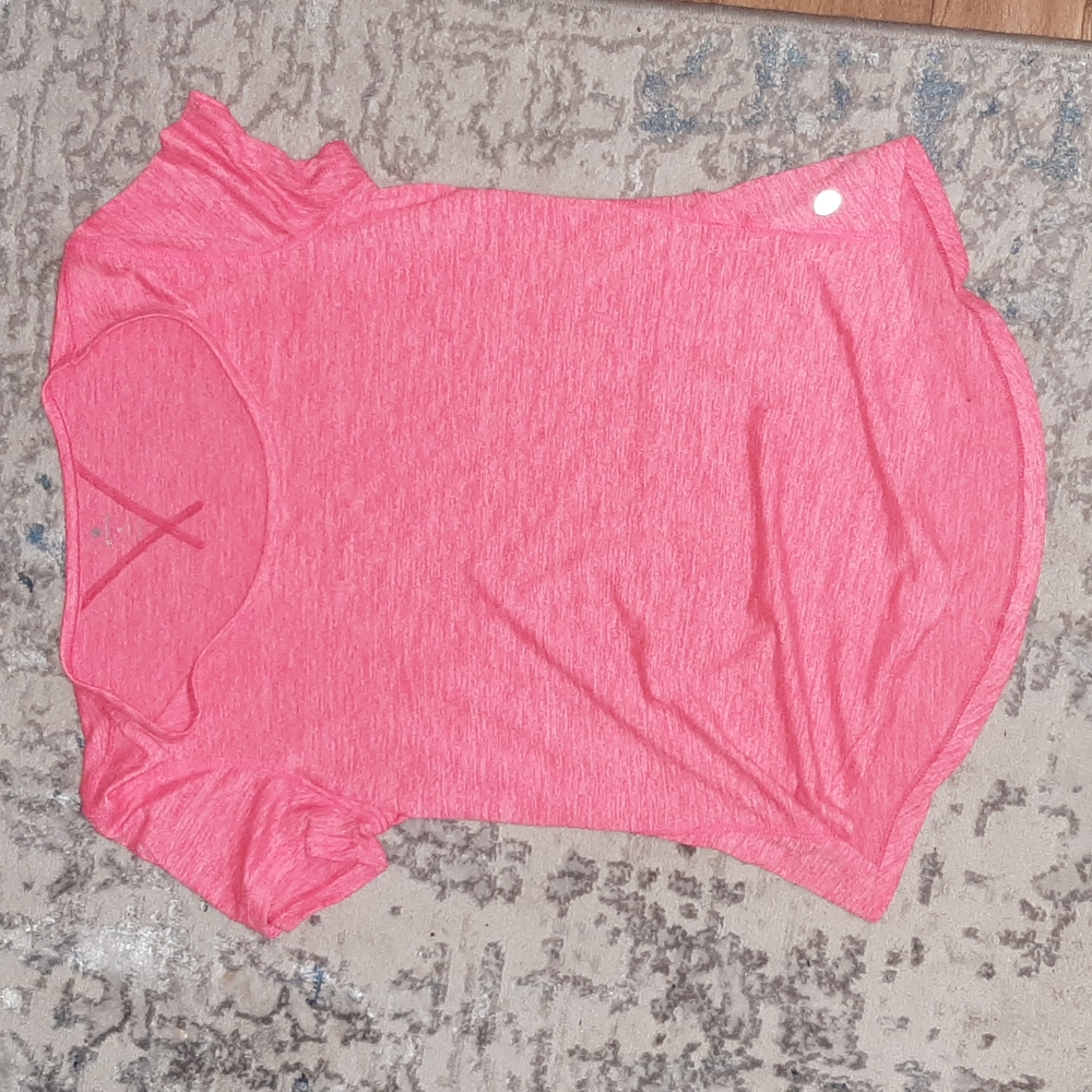 Pink shirt, apana brand, size small, 100% polyster